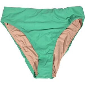 J. Crew High-rise bikini bottom in Canteen Green M‎ NWT